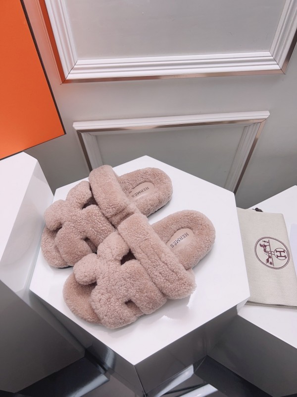 H Erijus Shoes 2025/SS Teddy Wool Slippers - LY00270