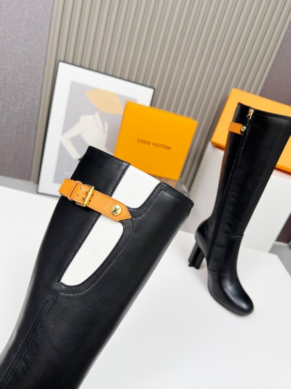 Louis Vuitton 2025/SS Autumn Winter Collection Fashion Star Shine Three-Color Patchwork High Heel Shoes - LY00420