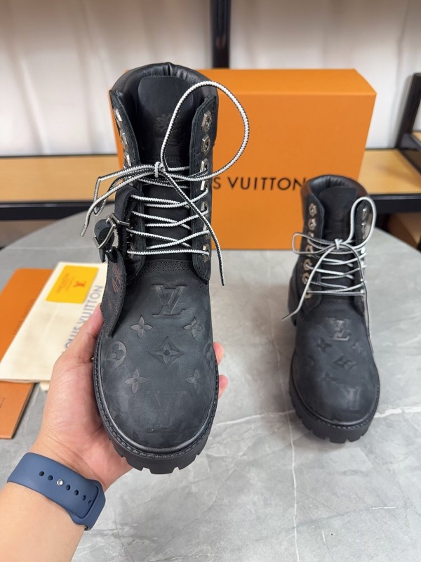 Timberland x LV Monogram Ankle Boots Waterproof Suede - LY00380