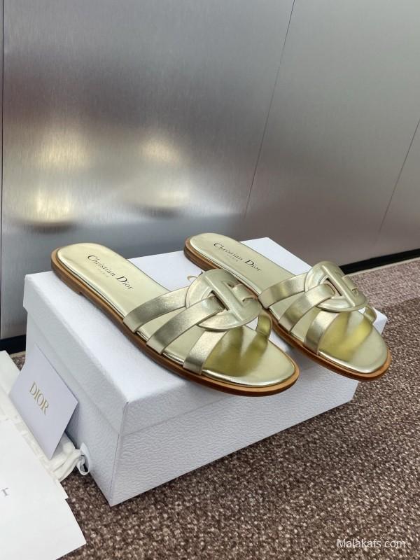Dior D-Club Jelly Color Hollow Layered Cross-Strap Women Sandals - KFY00280