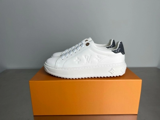 Louis Vuitton Takashi Murakami Time Out Cherry Blossom Flat Low-Top Sneakers - YC