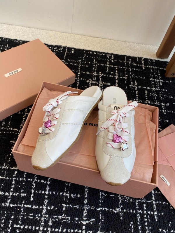 MiuMiu 2025 SS Early Spring Slip-On Trainer Loafer - KFY00295