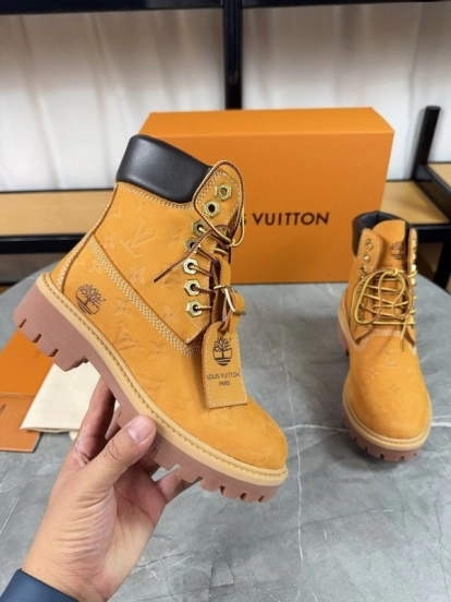 Timberland LV x Timberland Collaboration Monogram Ankle Boots - LY00380