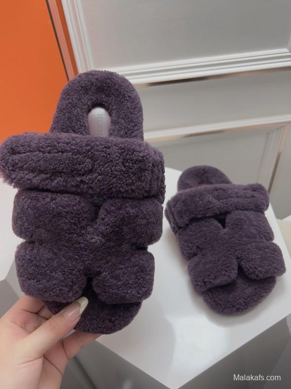 H ERLING Mao Slippers 2025 SS Collection Genuine Fur Comfort - LY00270