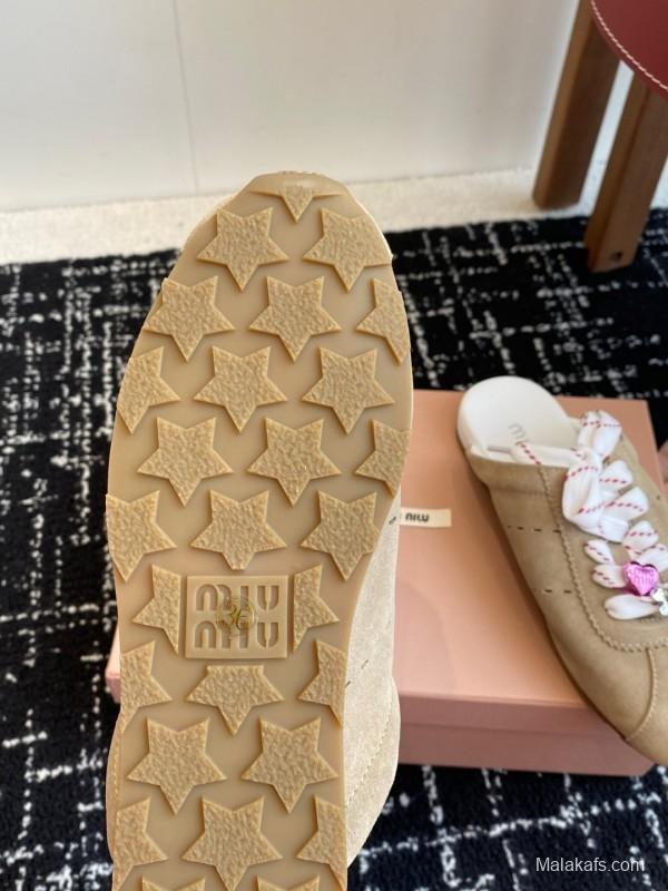 MiuMiu 2025 SS Slip-On Trainer Casual Shoe - KFY00295