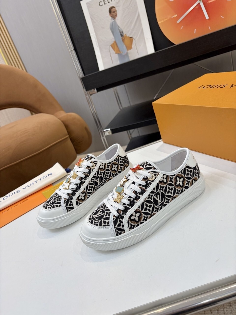 Louis Vuitton Lagoon Series Denim Sneakers with Buckle - AS00300