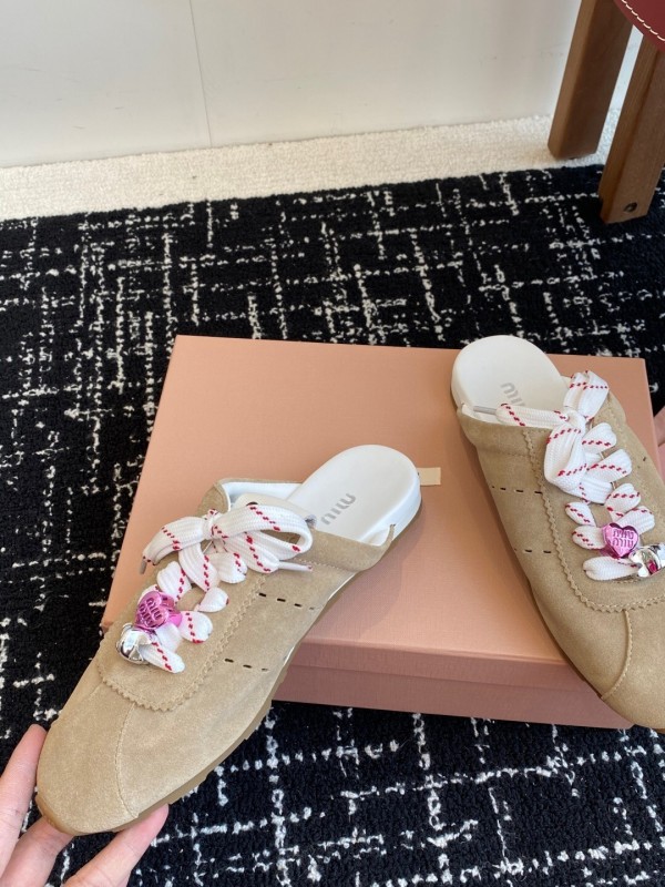 MiuMiu 2025 SS Slip-On Trainer Casual Shoe - KFY00295