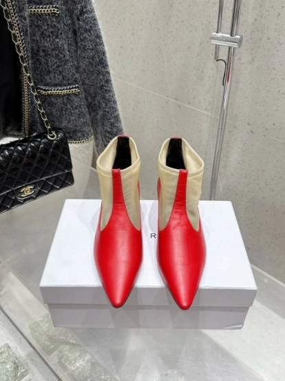 THEROW 2025SS French Retro Minimalist Style Mesh Kitten Heel Sandals - KFY00320