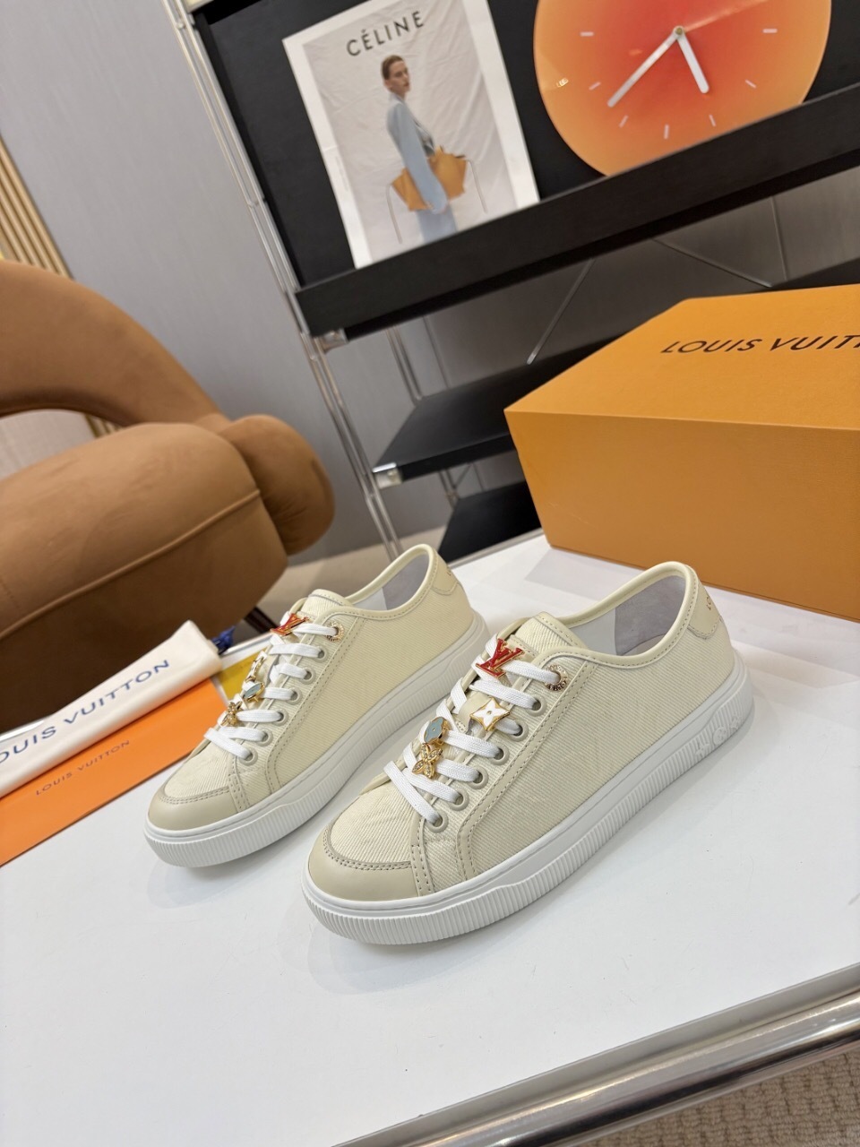 Louis Vuitton Lagoon Series Thick Sole Denim Monogram Skate Sneakers - AS00300