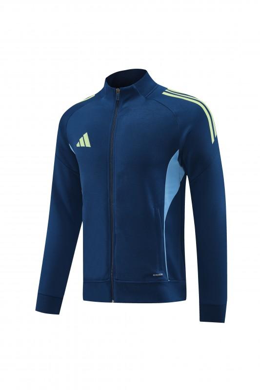 2025 Adidas Azure Blue Full Zipper Jacket+Long Pants