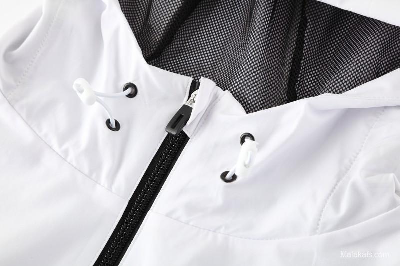 25/26 Real Betis White Black Green  Full zipper Jacket Tracksuit+ long pants