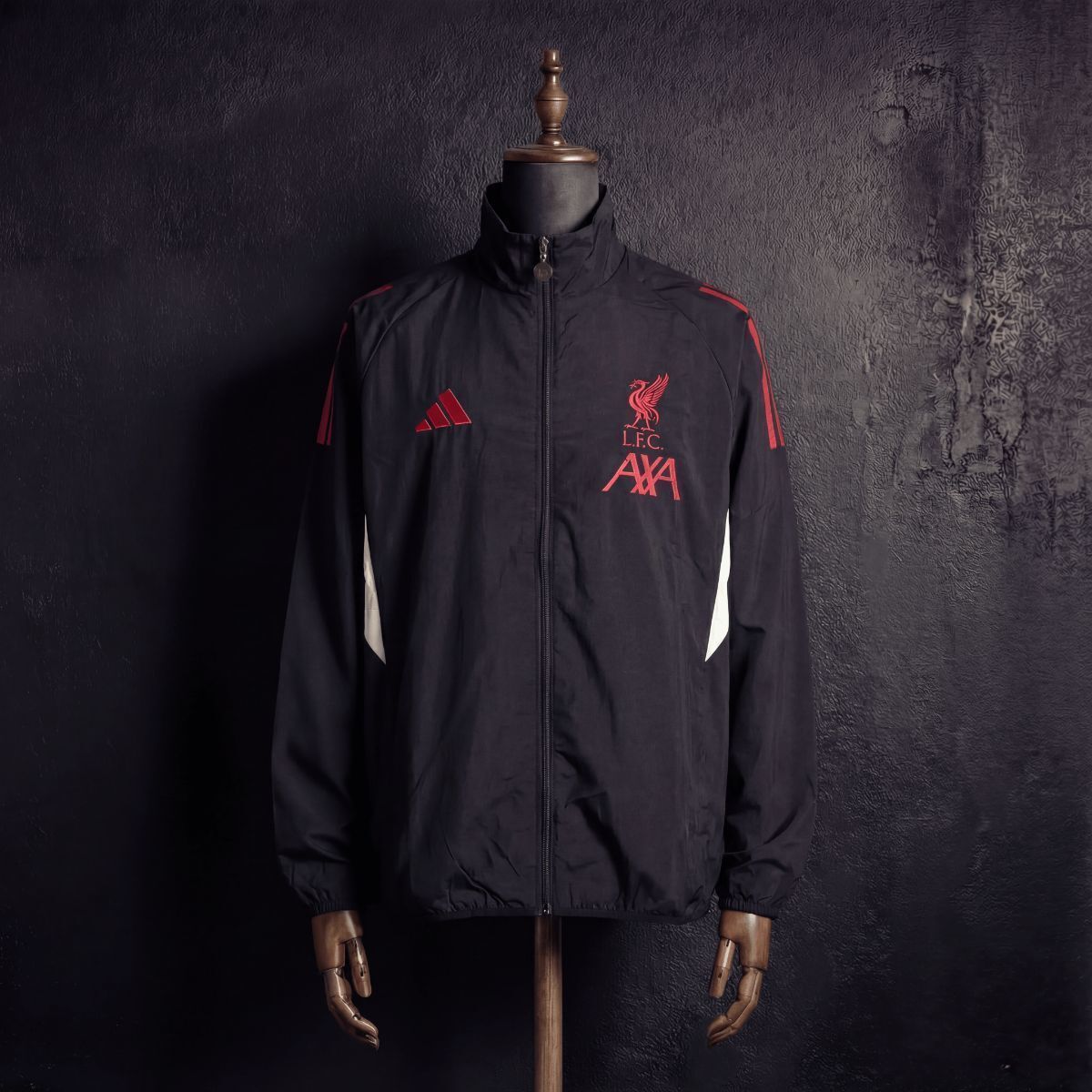 2026 Liverpool Black Jacket Windbreaker