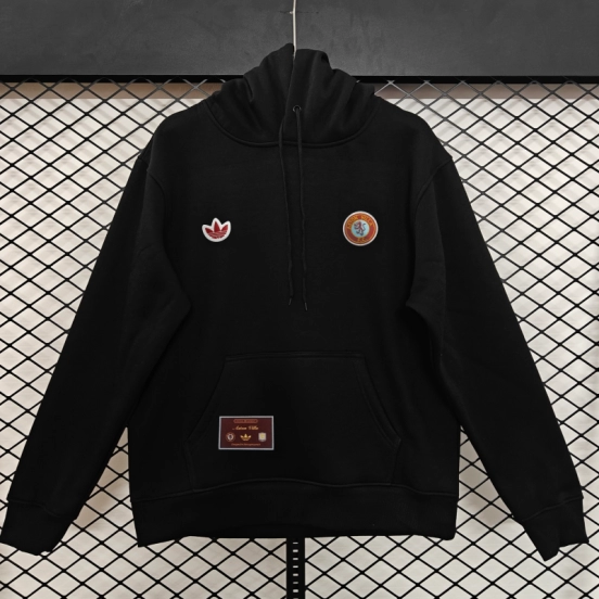 Player Version 2026  Aston Villa x Adidas Home Embroidered Fleece Hoodie 9 Colors