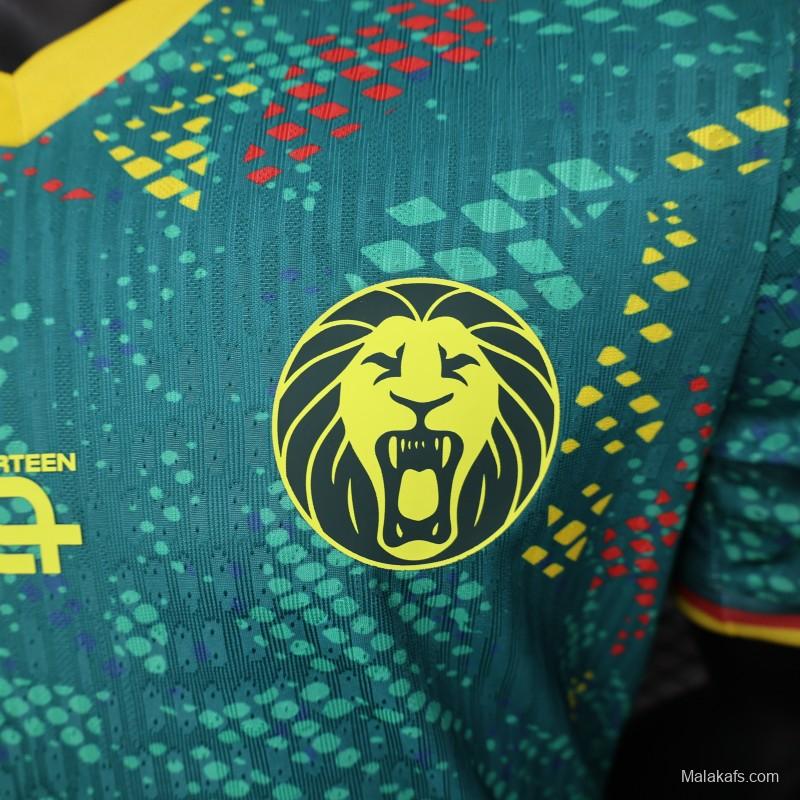 2026 Player Version Cameroon Green with Colorful Dot Pattern Jersey