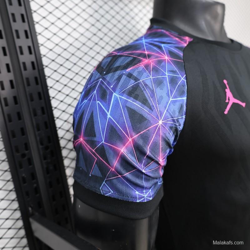 Player Version 25/26 FC Barcelona Black with Neon Geometric Pattern Jersey