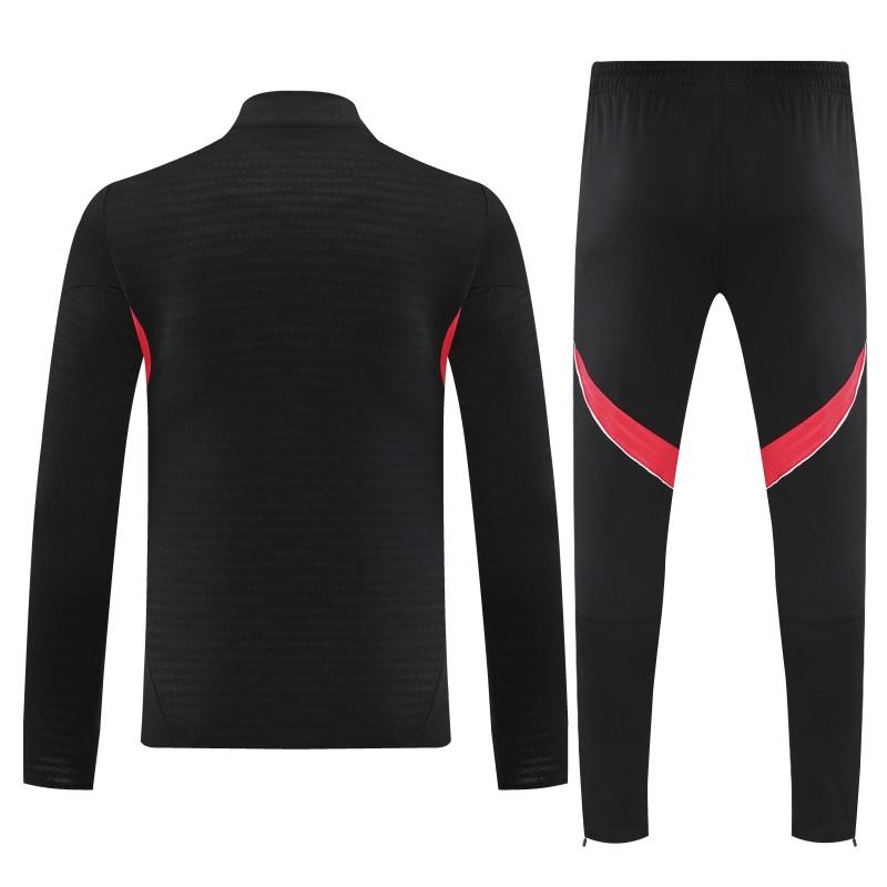 25/26 River Plate Black Half Zipper Jacket Tracksuit + Long Pants