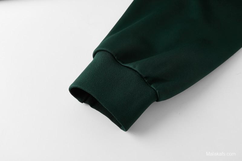 2026 Adidas Navy Green  Full Zipper Jacket + Long Pants