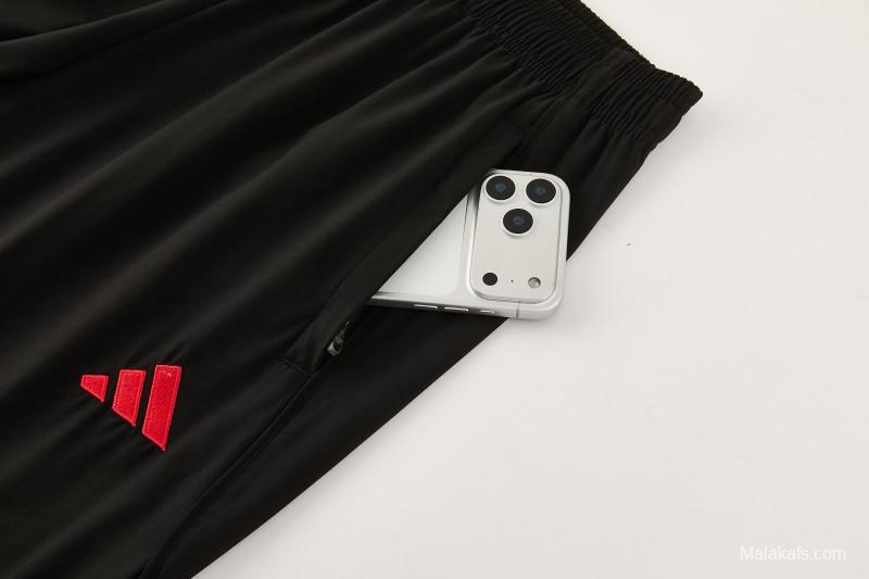 26/27 Liverpool Cream Full Zipper Hooded Jacket Tracksuit + Black Long Pants