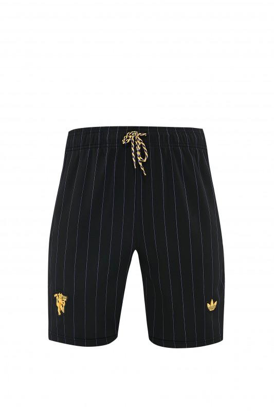 26/27  Manchester United Black Short Sleeve+Soccer Shorts