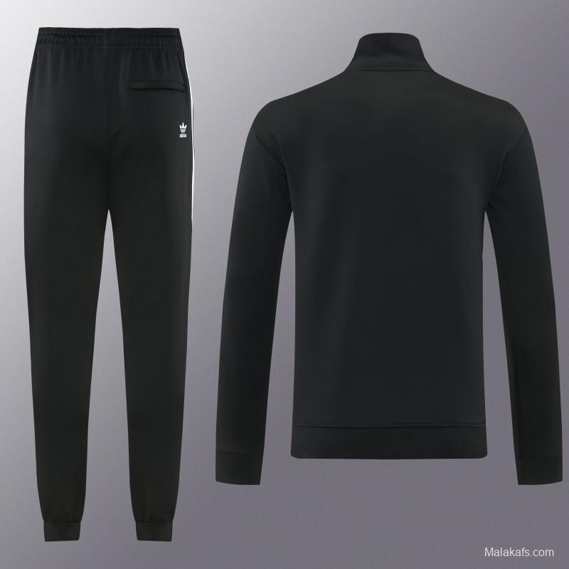 2026 Adidas Black Full Zipper Jacket + Long Pants