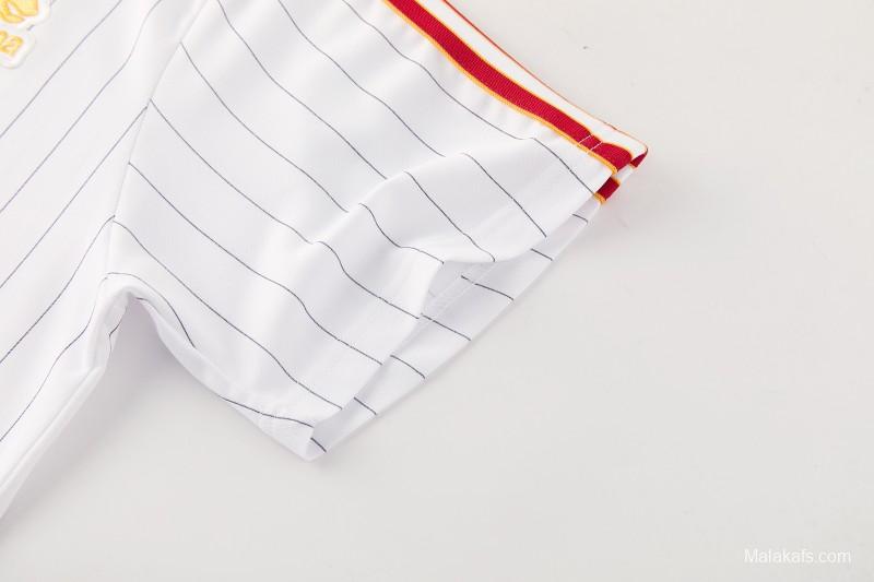 26/27 AS Roma White Short Sleeve+Soccer Shorts