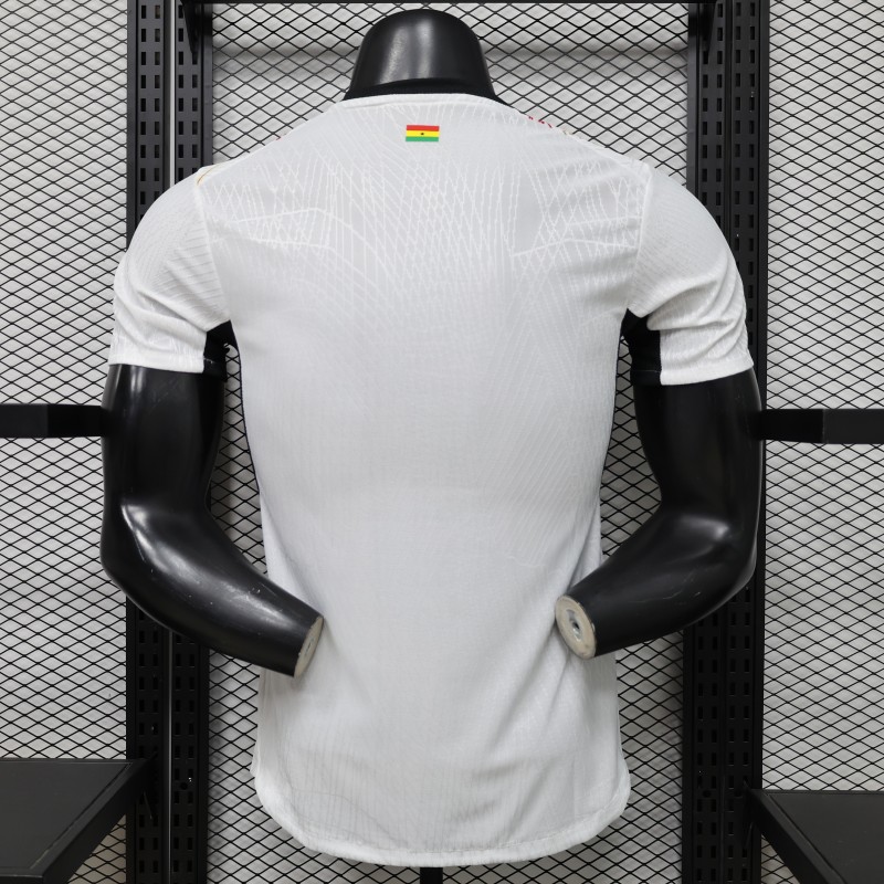 Player Version 2026 Ghana White with Multicolor Pattern Special Edition Jersey