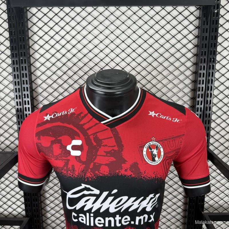 Player Version 25/26 Club Tijuana Red & Black home Jersey