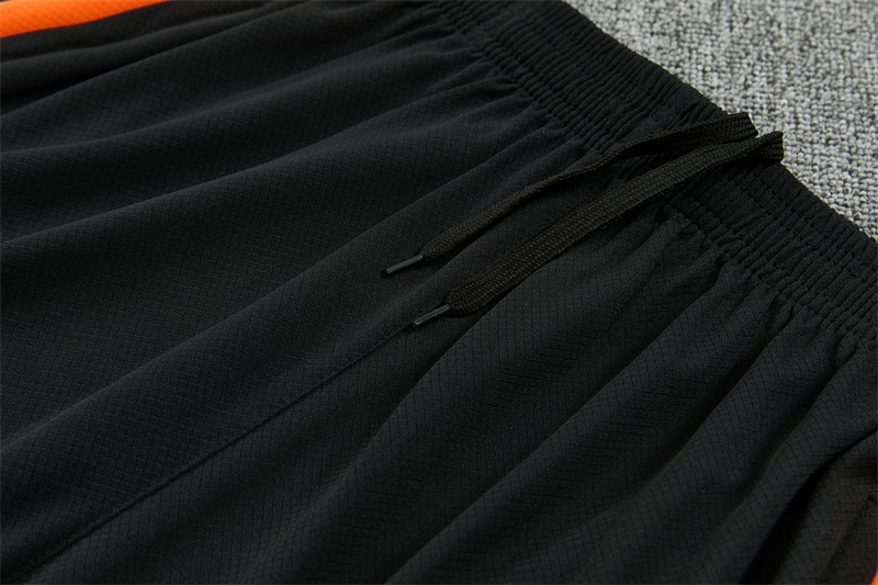 2026 Netherlands Black & Orange  Short Sleeve+Soccer Shorts