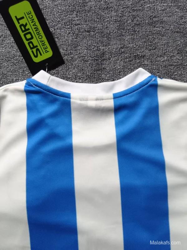 Retro 1986 Kids Argentina Home Long Sleeve Jersey