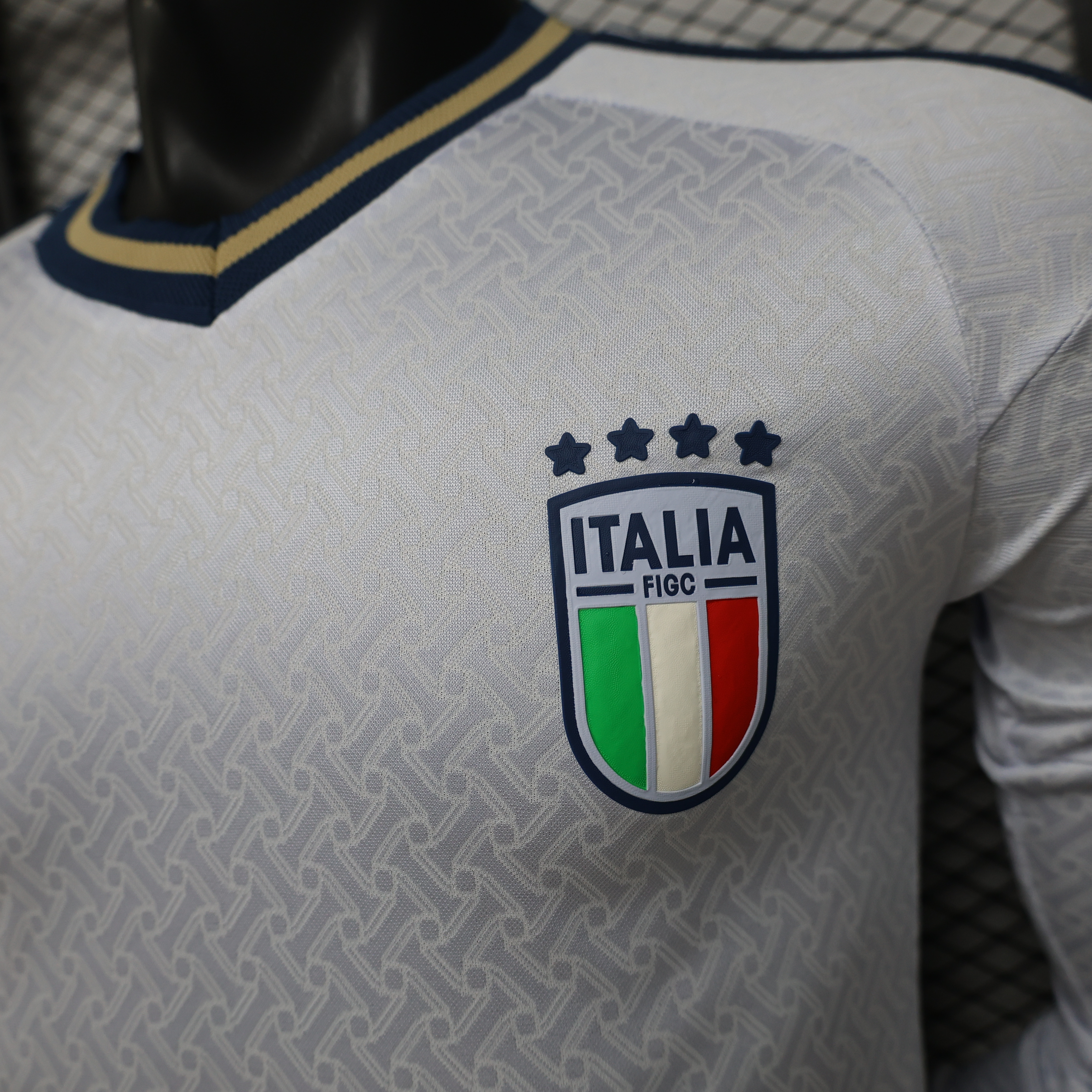 Player Version 2026 Italy Away White  Long Sleeve Jersey