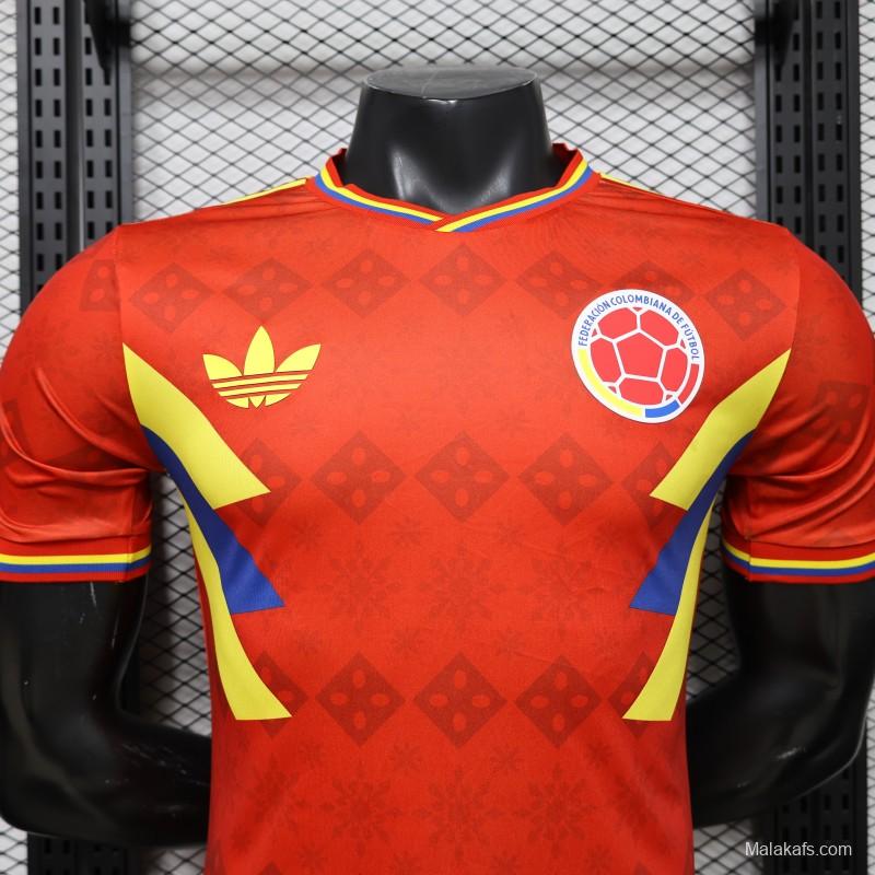 Player Version 2026 Colombia Special Edition  Away Red Jersey