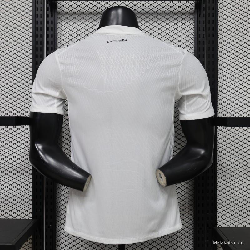 Player Version 2026 Egypt White with Grey  Away Jersey