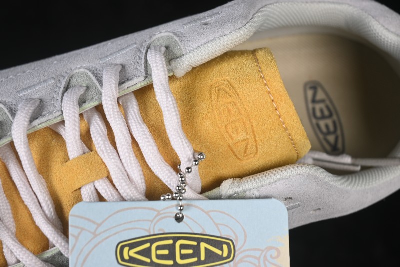 Keen Jasper Retro Street Style Outdoor Shoes in Light Gray-Yellow - F.C3