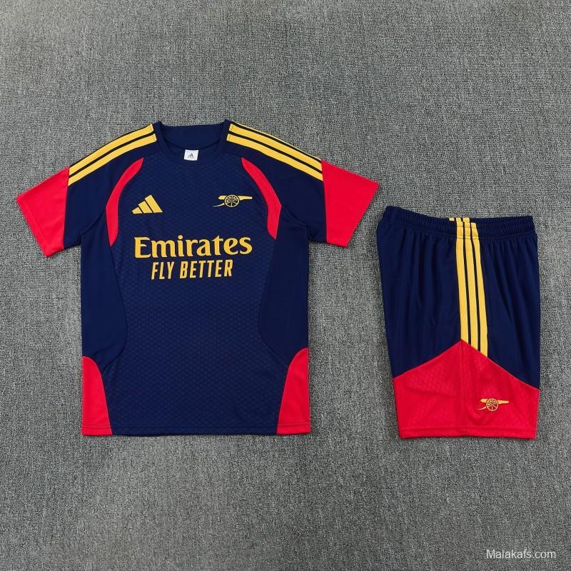 26/27 Arsenal  Navy Blue Short Sleeve+Soccer Shorts