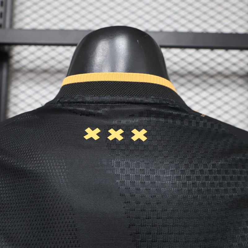Player Version 26/27 Ajax Black Gold Away Jersey