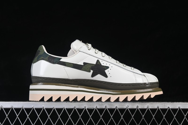 Adidas Superstar Shell-Toe Casual Sneakers with Serrated Sole - KJ1473