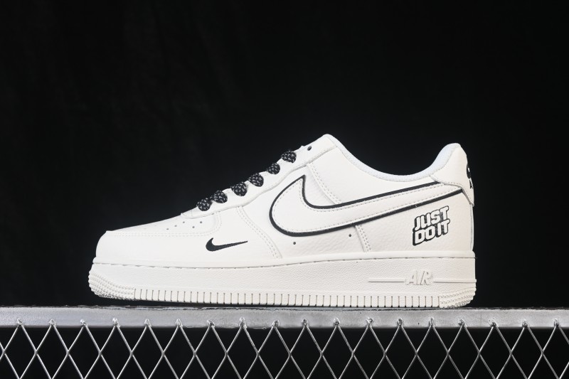 Nike Air Force 1 '07 Low Casual Sneakers in Milk White with Full-Length Air Cushion - MM5288-072