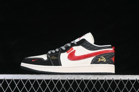 Nike Air Jordan 1 Low Year of the Horse Premium Custom Low-Top Retro Basketball Shoes - MZ9588-843