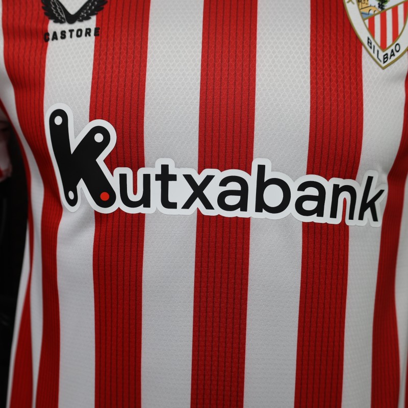 Player Version 26/27 Athletic Bilbao Home Red White Stripes Jersey
