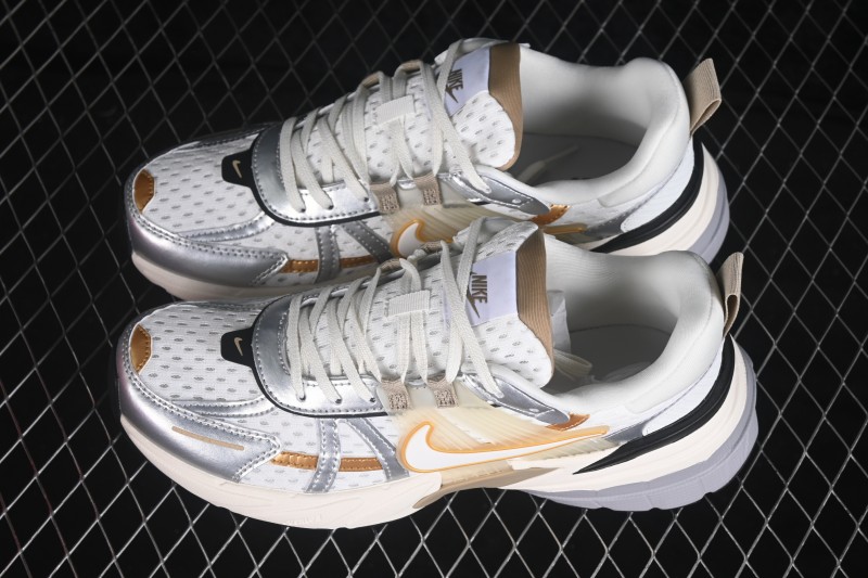 Nike V2K Run Retro Running Shoes with Cushlon Midsole and Vintage Design - HJ7245-100