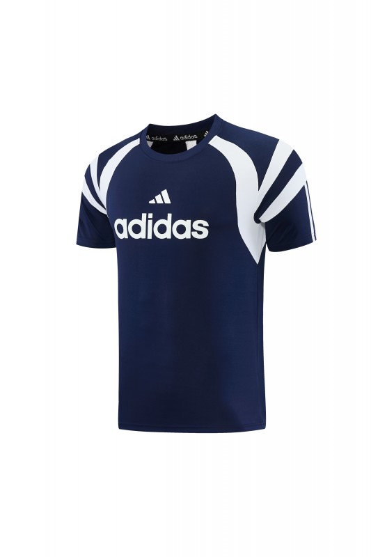 26/27 Adidas 17  Navy Blue Short Sleeve+Soccer Shorts