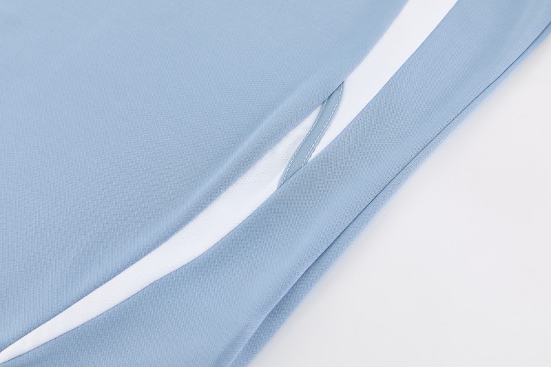 26/27 Adidas 16 Blue Grey Short Sleeve+Soccer Shorts