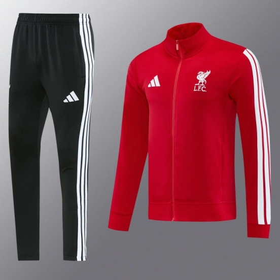 26/27 Liverpool  Red Full Zipper Jacket Tracksuit + Long Pants