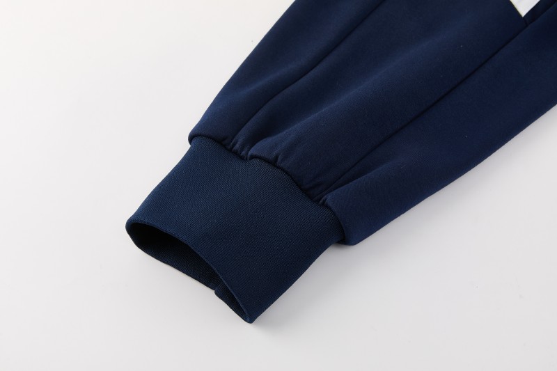 26/27 Adidas M06  Navy Blue Full Zipper Hooded Jacket Tracksuit + Long Pants