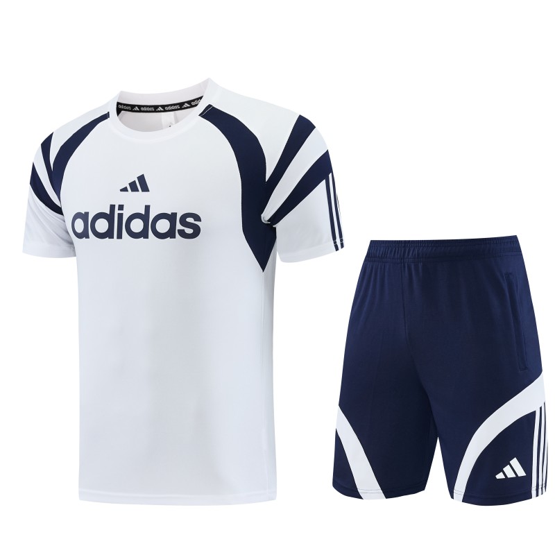 26/27 Adidas 17 White Short Sleeve+Soccer Shorts