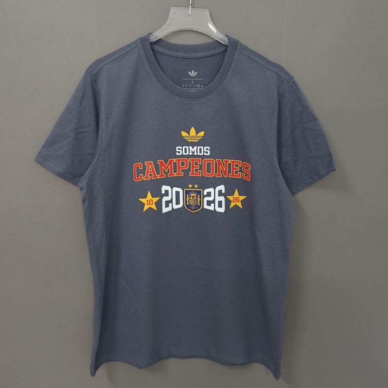 26/27 Spain Black Champions T-Shirt