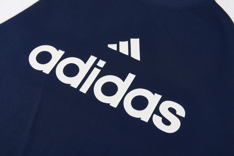26/27 Adidas 17  Navy Blue Short Sleeve+Soccer Shorts