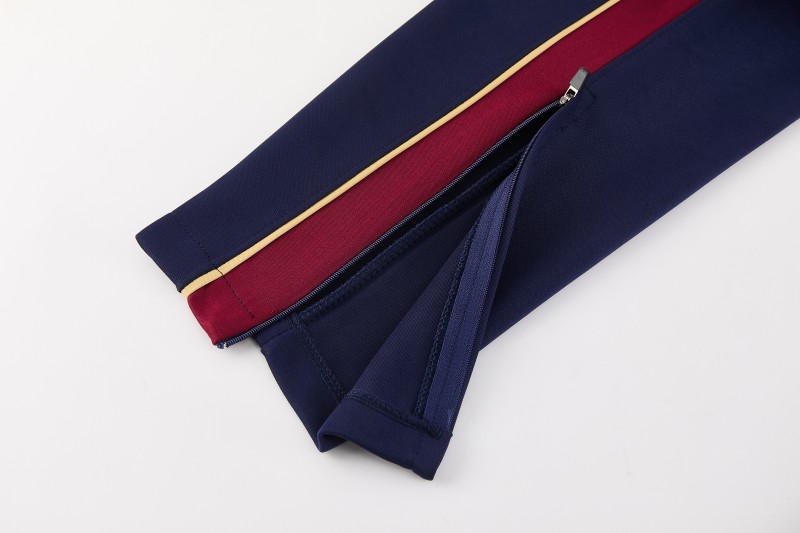 26/27  Barcelona Royal Blue Full Zipper Jacket Tracksuit + Long Pants