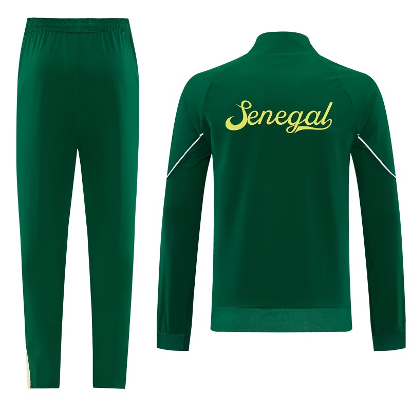 26/27 Senegal  Green Full Zipper Jacket + Long Pants