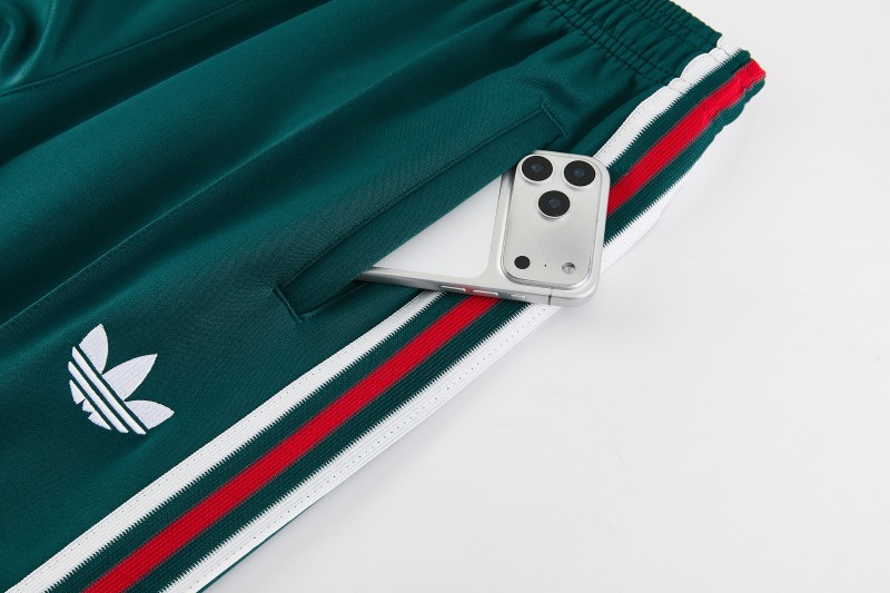 26/27 Mexico  Dark Green Full Zipper Jacket + Long Pants